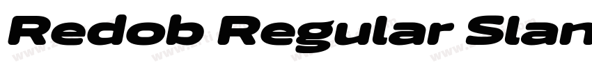 Redob Regular Slant字体转换